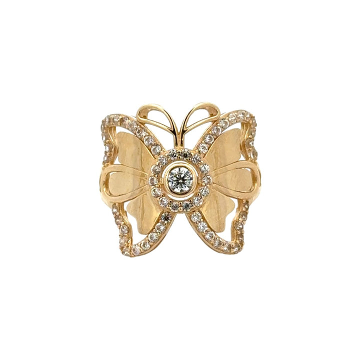 Butterfly Lady's Ring with Cubic Zirconia - Dia Jewelry Store