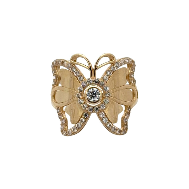 Butterfly Lady's Ring with Cubic Zirconia - Dia Jewelry Store