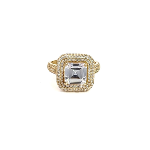 Ella CZ Engagement Ring - Dia Jewelry Store